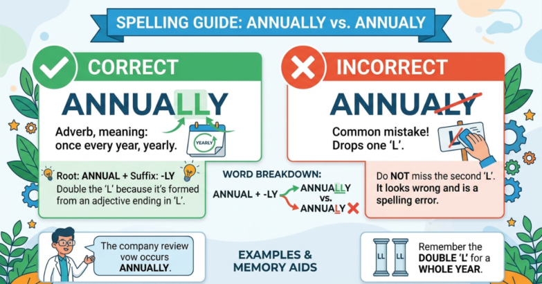 Annually vs Annualy: Which Spelling Is Correct?